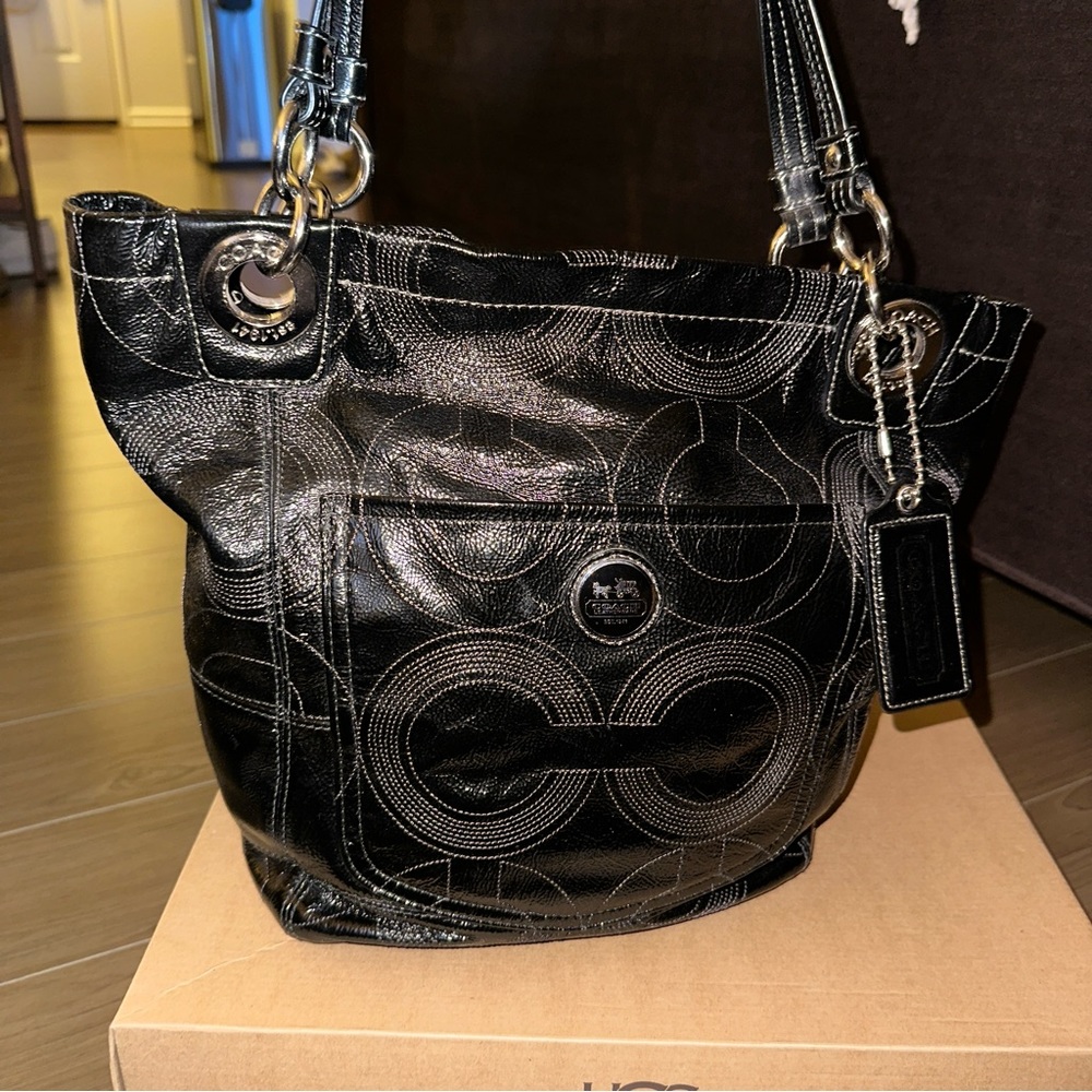 COACH Alex Patent Leather Tote 14265